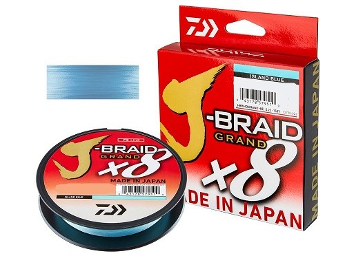 Fio Daiwa J Braid Grand X8 0.16mm 270m Island Blue