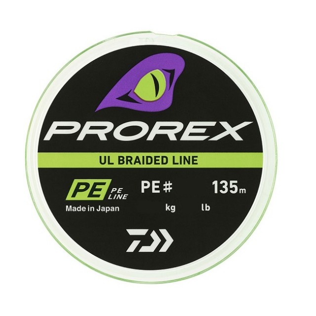 Linha Daiwa Prorex UL Braided Line PE0.60 0.12mm 135m Chartreuse