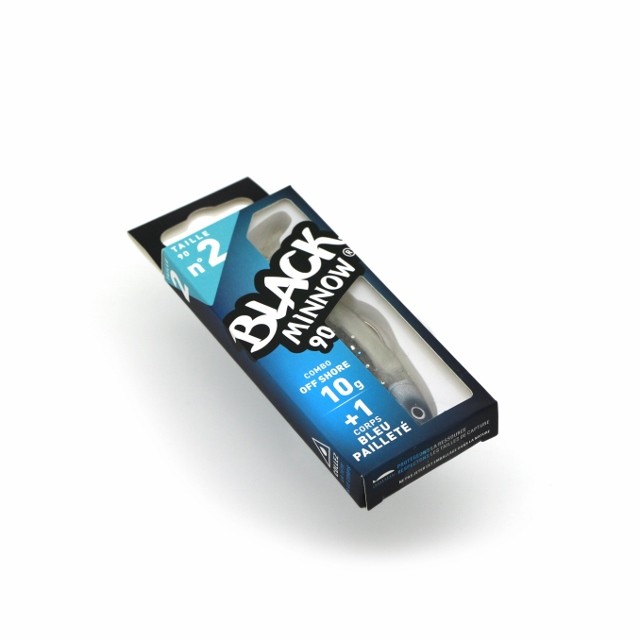 Combo Fiiish Black Minnow 90mm 10g Blue Glitter