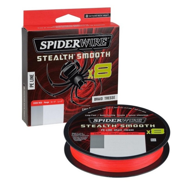 Fio Spider Wire Stealth Smooth X8 0.15mm 300m Red
