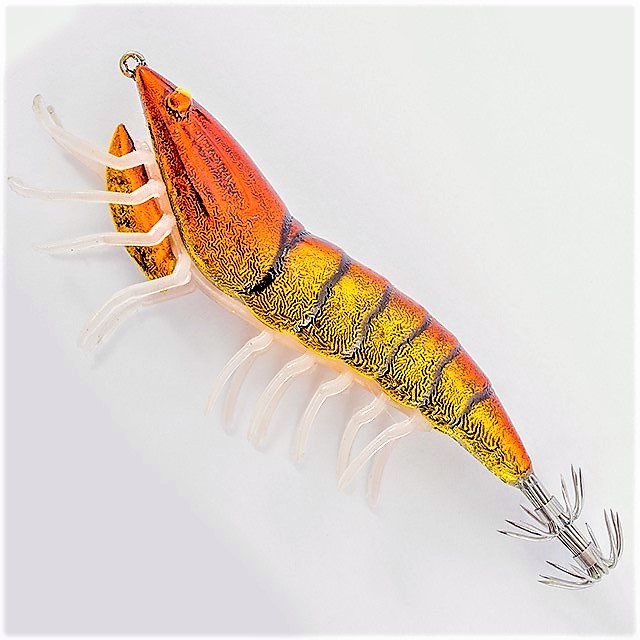 Savage 3D Hybrid Shrimp 9.2cm Egi Jig 10 - Burnt Orange