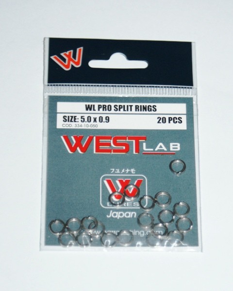 West Lab Split Ring 5.0mm 20Pcs