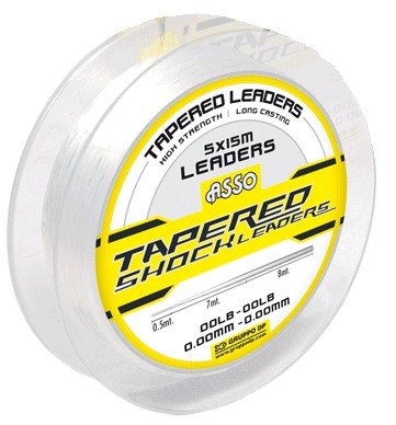 Asso Tapered Shock Leaders 0.18-0.50mm 5x15m