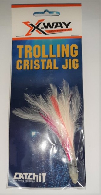 AmostraTrolling Cristal Jig Natural Feather