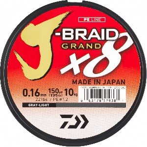 Fio Daiwa J Braid Grand X8 0.16mm 150m Multicolor