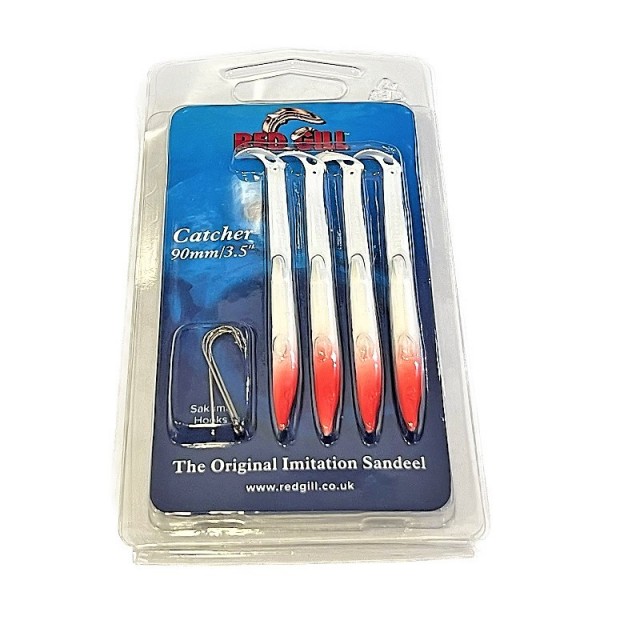 Red Gill 90mm Cor:18 - White Red 4pcs