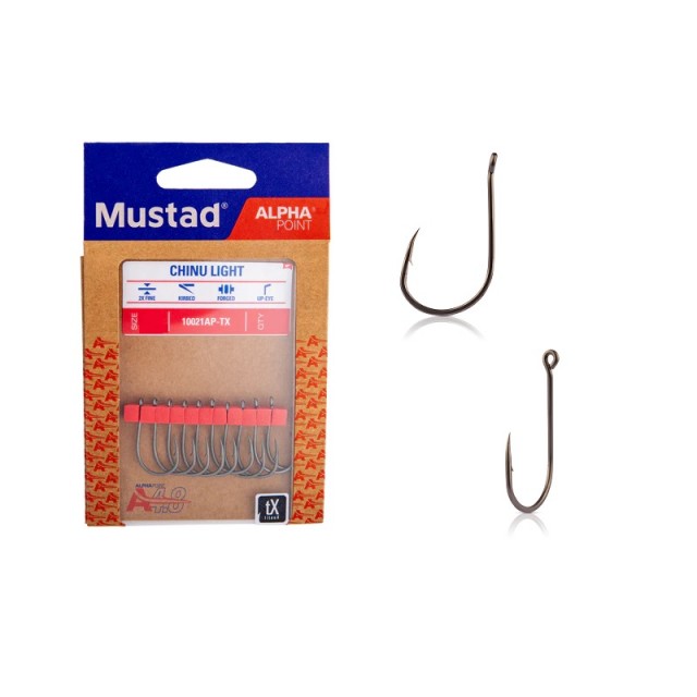 Anzol Mustad 10021AP-TX Chinu Light N1/0