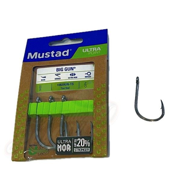 Anzol Mustad Ref:10829UN-TS Big Gun Nº3/0