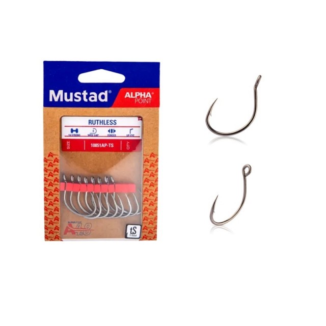 Anzol Mustad 10851AP-TS Ruthless Eyed N4/0