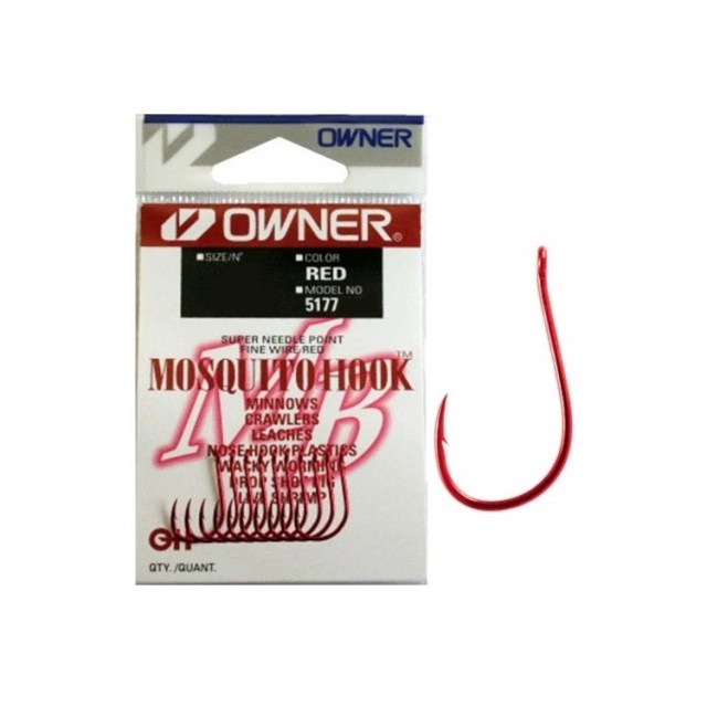 Anzois Owner Mosquito 5177 RED Nº1