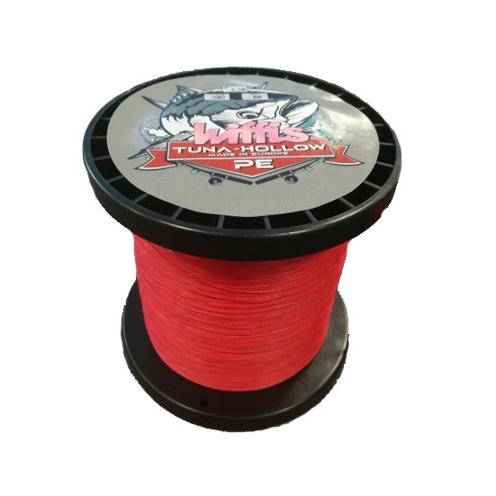 Fio Wiffis Tuna Hollow 16x 1.80mm 50Yrs 800Lbs Vermelho