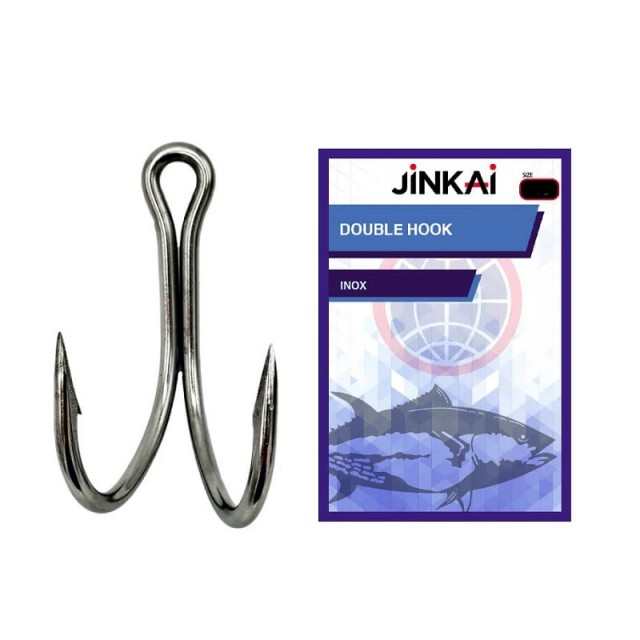 Anzol Duplo Jinkai Inox Ultra Reforçado Nº2/0 1pc