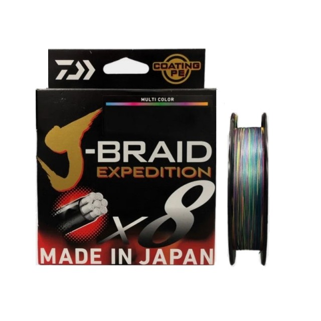 Fio Daiwa J Braid Expedition X8 0.32mm 300m Multicolor