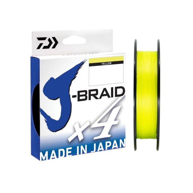 Fio Daiwa J Braid X4 135m 0.17mm Yellow