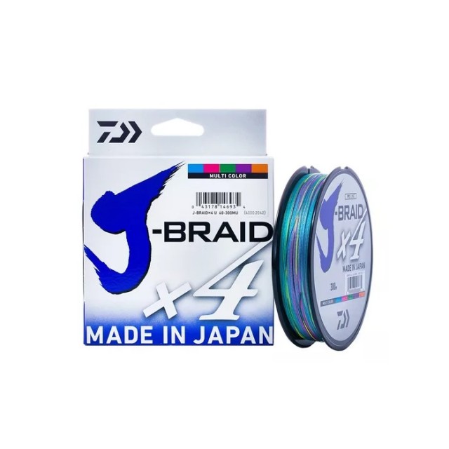 Fio Daiwa J Braid X4 500m 0.33mm Multicolor