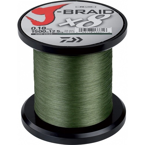 Fio Daiwa J Braid X8 1500m Verde 0.56mm