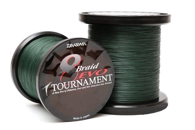 Linha Daiwa Tournament 8Braid EVO 1000m 0.30m Verde