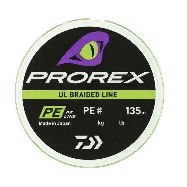 Linha Daiwa Prorex UL Braided Line PE0.30 0.09mm 135m Chartreuse