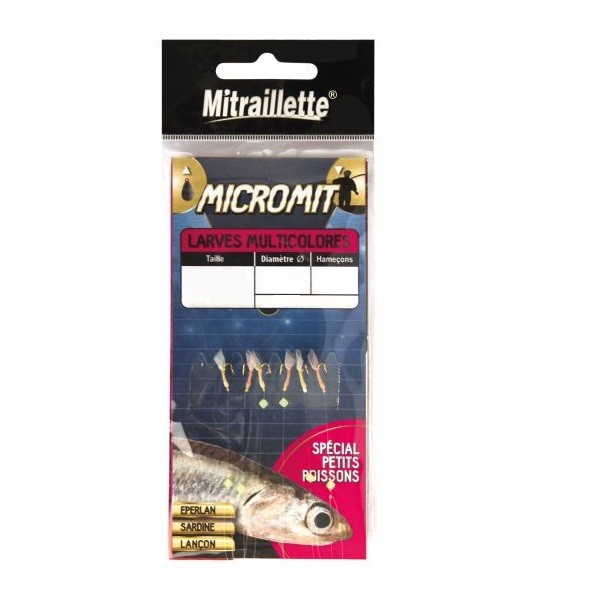 Mitraillette Micromit Larves Multicolores N10