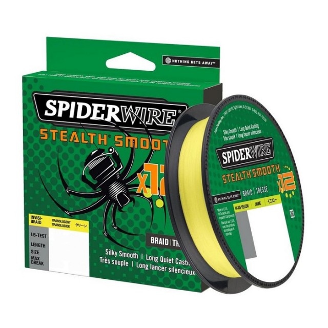 Fio Spider Wire Stealth Smooth X12 0.23mm 150m Hi-Vis Yellow