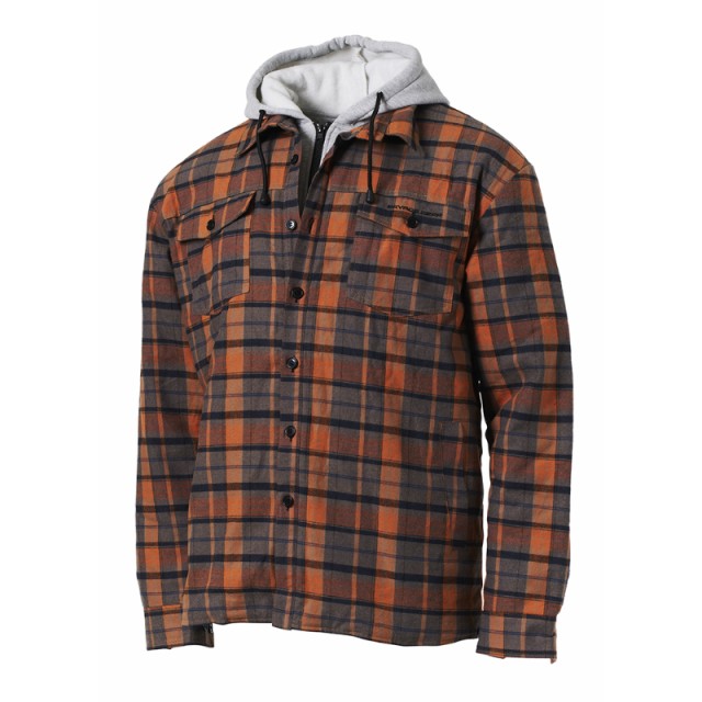 Savage Gear Twin Shirt Jacket Tam.XL Orange/Grey Check