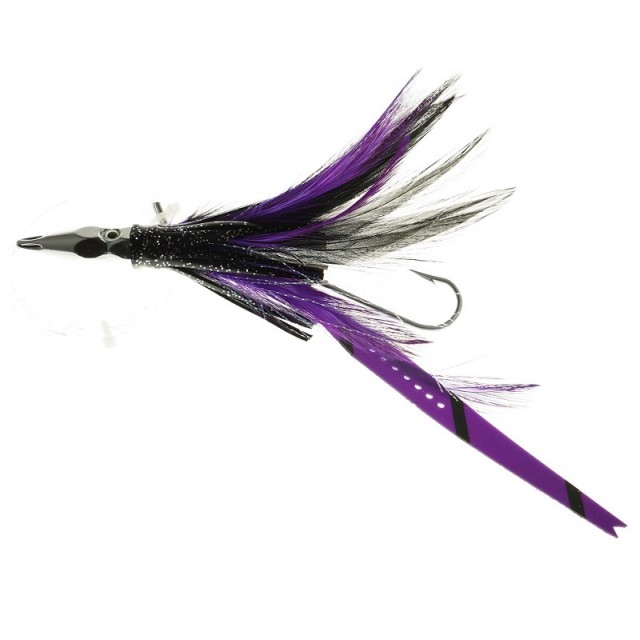 Diamond Jet Feather 12.7cm Cor:BLKPRPL