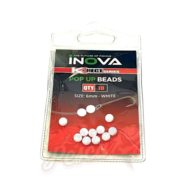 Inova Beads Pop Up Redonda Branca 6mm 10pcs4x6