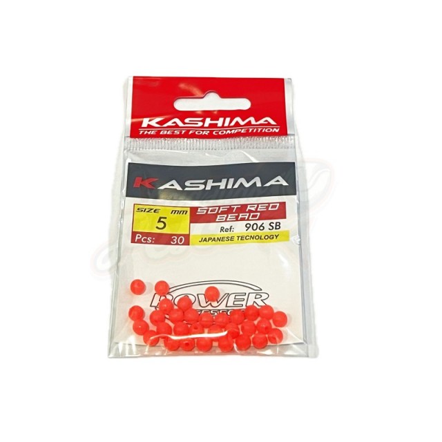 Missanga Kashima Round Soft Red Bead 906SB Tam. 5mm