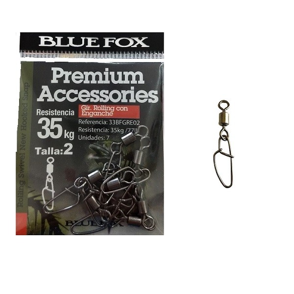 Bluefox Rolling Swivel New Hooked Snap N1/0