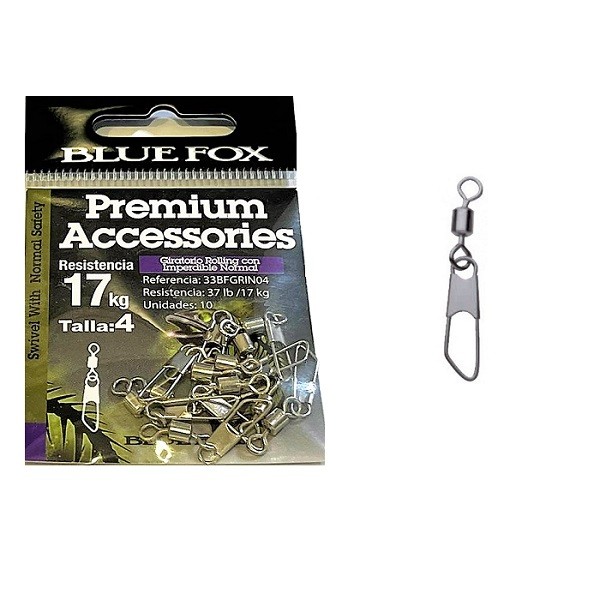 Bluefox Rolling Swivel W/ Safety Snap N4