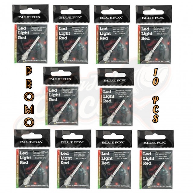 Conjunto 10pcs Bluefox Led Light Red