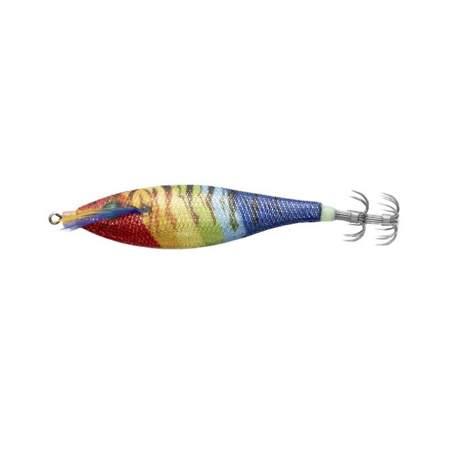 Cinnetic Squid Jig Pro 70mm Cor:13 Rainbow Stripes