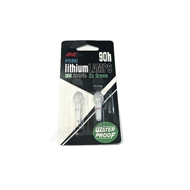 Mini Lithium Lamps Kali Kunnan 90H 2pcs Verde