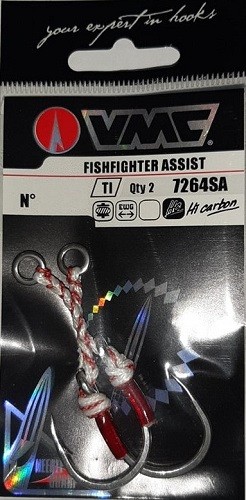 Anzois VMC 7264 Fishfigter Single Assist Hook Nº11/0 2Pcs