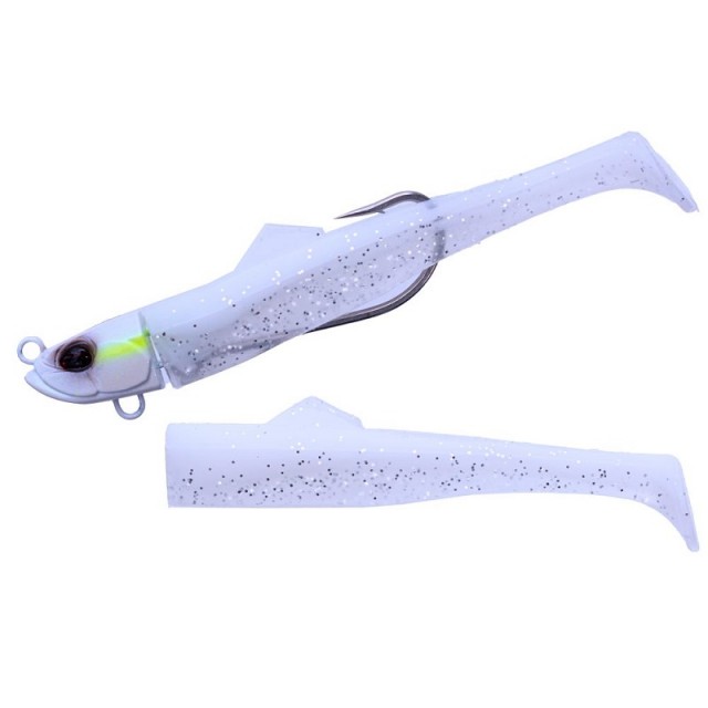 DUO BayRuf Flex Minnow ZN 10cm 10g Cor: PCC0783 (White Back)