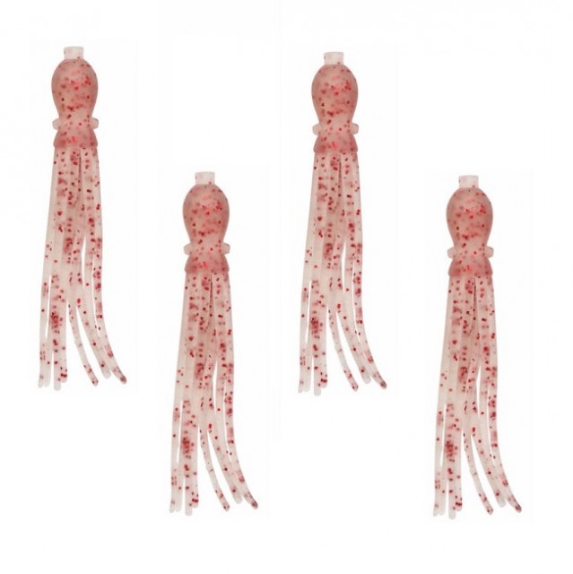 Nikko Octopus 4.5 Cor:455 UV White Red Glitter (4pcs)