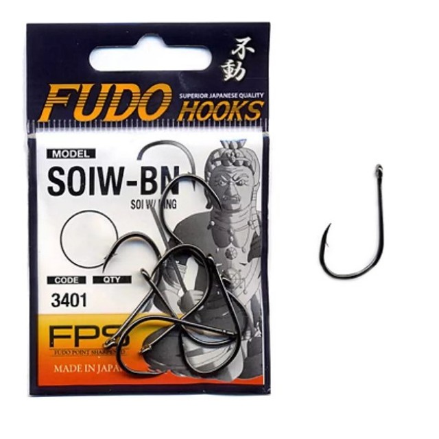 Fudo Hooks Soi Ring 3401BN N6/0