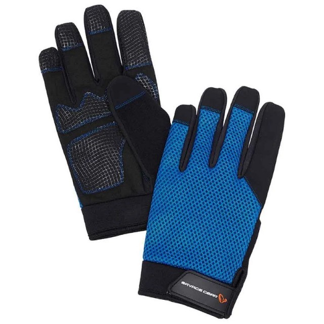 Luvas Savage Gear Aqua Mesh Tam. M Sea Blue