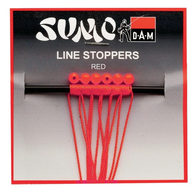 DAM Sumo Line Stopper Red 0.4x4mm 6pcs