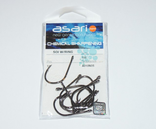 Anzol Asari SOI W/Ring Ref.A010NOS N7/0 10Pcs