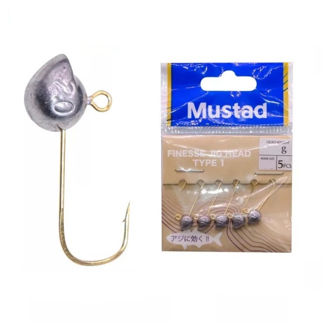 Mustad Finesse Jig Head Type 1 3.0g 4pcs