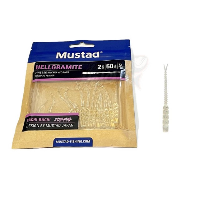 Mustad Aji Worm Hellgrammite 2inch (5.08cm) Cor: 001