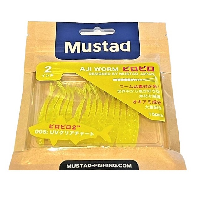 Mustad Aji Worm Pilo-Pilo 2inch(5.08cm) Cor:005