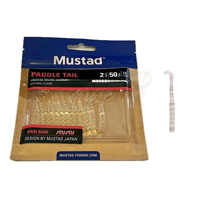 Mustad Aji Worm Paddle Tail 2inch (5cm) Cor: 001