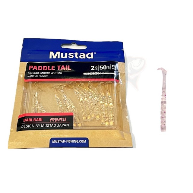 Mustad Aji Worm Paddle Tail 2inch (5cm) Cor: 012