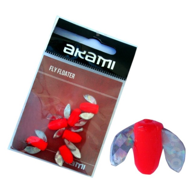 Akami Fly Floater 7x13mm Vermelho Fluo 6pcs