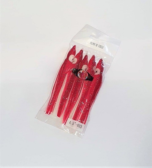 Polvo Sugoi! 12cm Vermelho/Branco 5pcs