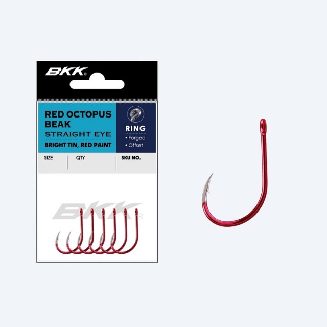 BKK Red Octopus Beak Straight Eye BrT Nº6/0