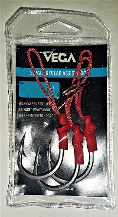 Vega Single Kevlar Assist Hook 9/0