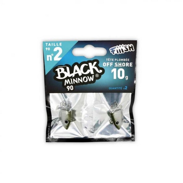 Cabeote Fiiish P/BM 90mm 10g Off Shore Cor:Kaki 2pcs